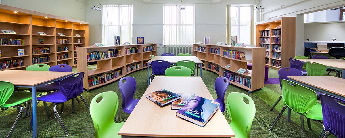 modern elementary school library